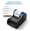 Impresora Térmica Pos Usb / Bluetooth De 58mm Para Recibos