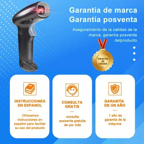 Lector De Código De Barras2.4g Lector Qr 1d/2d Inalámbrico