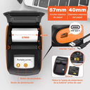Impresora Térmica Portátil Bluetooth Inalámbrica 58mm Ticket