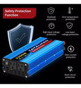 Inversor De Onda Sinusoidal Pura 12v/110v 2200w Para Coches