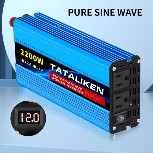 Inversor De Onda Sinusoidal Pura 12v/110v 2200w Para Coches