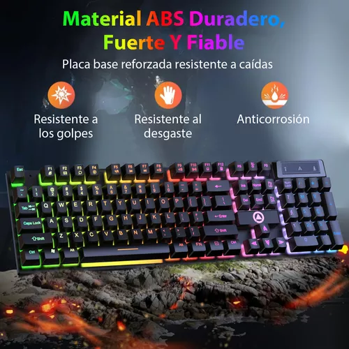 Kuiiyer Teclado Mecánico Para Juegos, E310 Teclado Gamer Con Cable