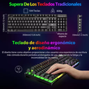 Kuiiyer Teclado Mecánico Para Juegos, E310 Teclado Gamer Con Cable