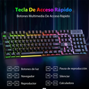 Kuiiyer Teclado Mecánico Para Juegos, E310 Teclado Gamer Con Cable
