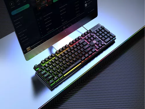 Kuiiyer Teclado Mecánico Para Juegos, E310 Teclado Gamer Con Cable