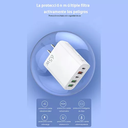 65w 5 En 1 Carga Rápida Cable Tipo C + Cargador 1.5m Pd20w