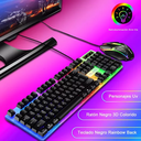 Kit Teclado Mouse Game Profesional Alfombrilla De Ratón Usb
