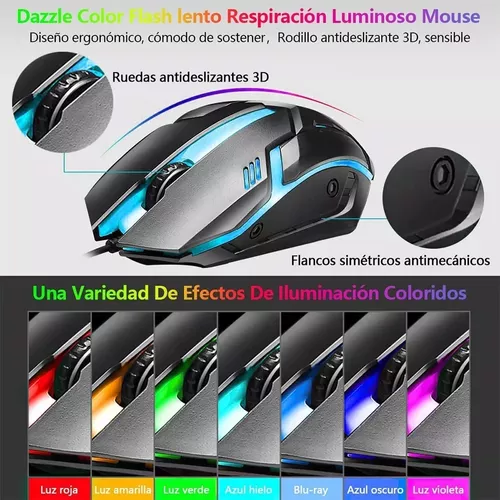 Kit Teclado Mouse Game Profesional Alfombrilla De Ratón Usb