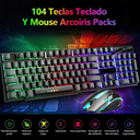 Kit Teclado Mouse Game Profesional Alfombrilla De Ratón Usb