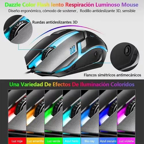 Kit Teclado Mouse Game Profesional Alfombrilla De Ratón Usb