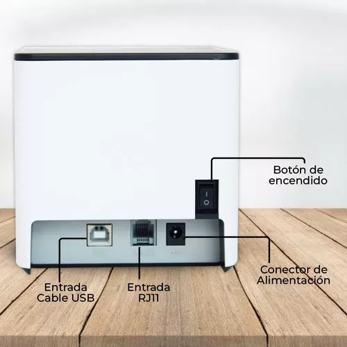 Zkteco Impresora Térmica De Recibos De 58mm, Pos, Zkp5803