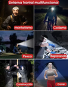 Lámpara De Cabeza Con Sensor Impermeable Recargable