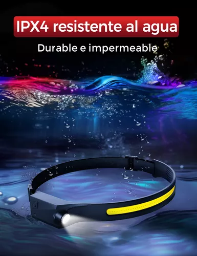 Lámpara De Cabeza Con Sensor Impermeable Recargable