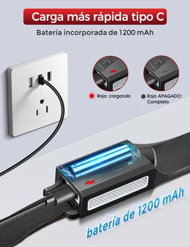 Lámpara De Cabeza Con Sensor Impermeable Recargable