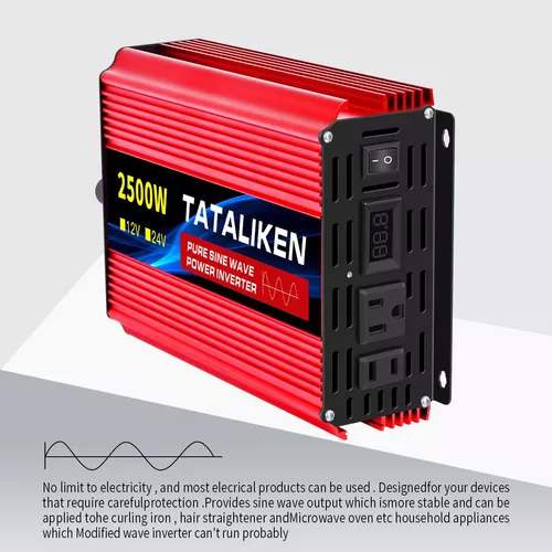 Inversor De Onda Sinusoidal Pura 12v/110v 2500w