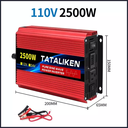 Inversor De Onda Sinusoidal Pura 12v/110v 2500w