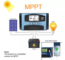 Controlador De Carga Solar 12v/24v 100a Mppt