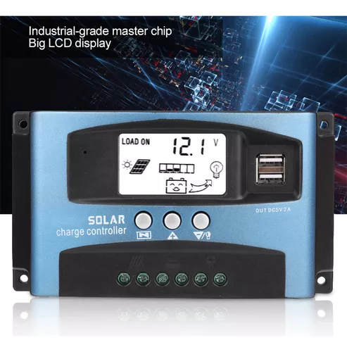 Controlador De Carga Solar 12v/24v 100a Mppt