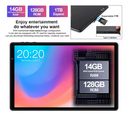 Tablet Erok Q3 Pro 2024 10.1'' Color Negro Android 13 Octa-core 14gb Ram 128gb Rom 5g Wifi 8000mah 5mp 8mp Hd Ips Bluetooth 5.0 Certificación Google Gms Tableta Con Funda Mouse Teclado Cuerpo De Metal