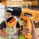Pistola De Calor De 2000w Temperatura Regulable 4 Boquillas