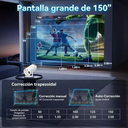 Proyector mini FIJ Android WIFI Projector HY300 8000lm blanco 127V