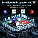 Proyector mini FIJ Android WIFI Projector HY300 8000lm blanco 127V