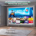 Proyector mini FIJ Android WIFI Projector HY300 8000lm blanco 127V