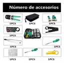 Probador De Red De Cables Kit Herramientas Red Rj11/12 Rj45