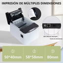 Impresora Térmica Esc/pos Con Corte Automático De 80mm, Lan