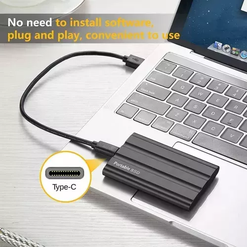 Externo Disco Duro Ssd 2tb 2000gb Sólido Mini Portátil Vrcow