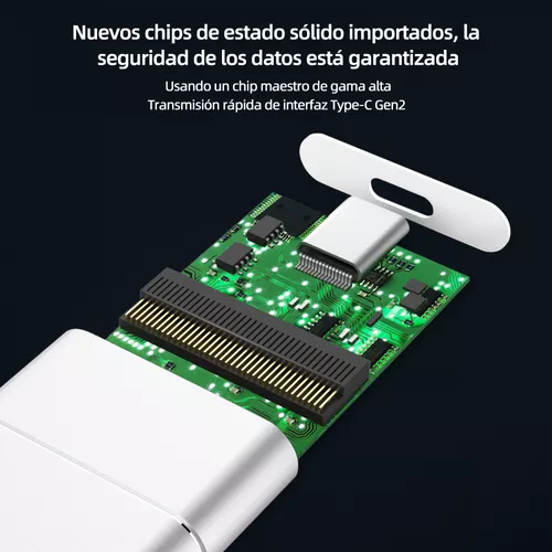 Disco Duro Externo Acsentron My90 1tb Ssd M.2 Plateado