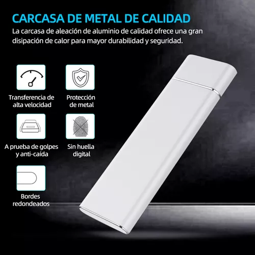 Disco Duro Externo Acsentron My90 1tb Ssd M.2 Plateado