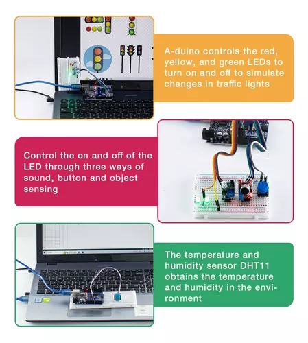 Kit De Inicio Básico Uno R3 Compatible Con Arduino Ide