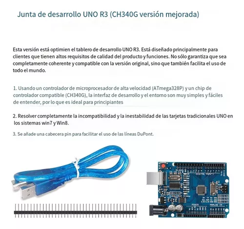 Uno R3 Smd Tecneu Con Cable Usb Compatible Con Ide Arduino