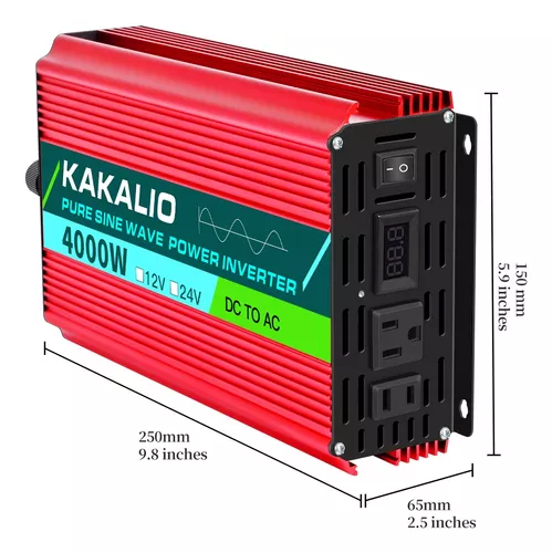 Inversor De Onda Sinusoidal Pura 4000w 12v/110v
