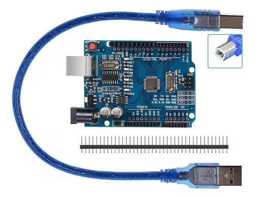 Uno R3 Smd Tecneu Con Cable Usb Compatible Con Ide Arduino