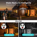 4k Cámara De Vigilancia Exterior Wifi Tres Pantallas Zoom 5x