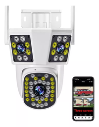 [YYOI00013] 4k Cámara De Vigilancia Exterior Wifi Tres Pantallas Zoom 5x