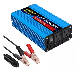 [YYOI00025] Inversor De Onda Sinusoidal Pura 12v/110v 1600w Dos Enchufes